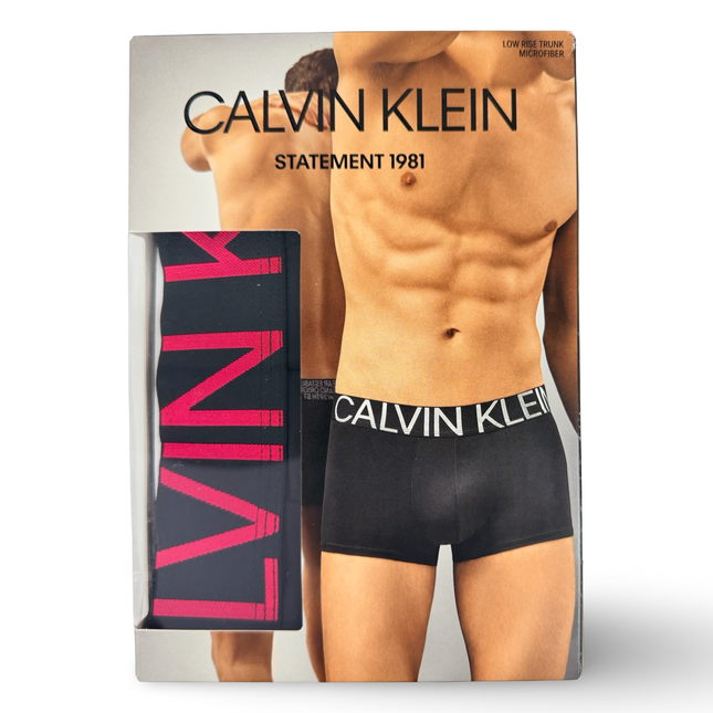 Calvin Klein Mens Statement 1981 Trunk - Black
