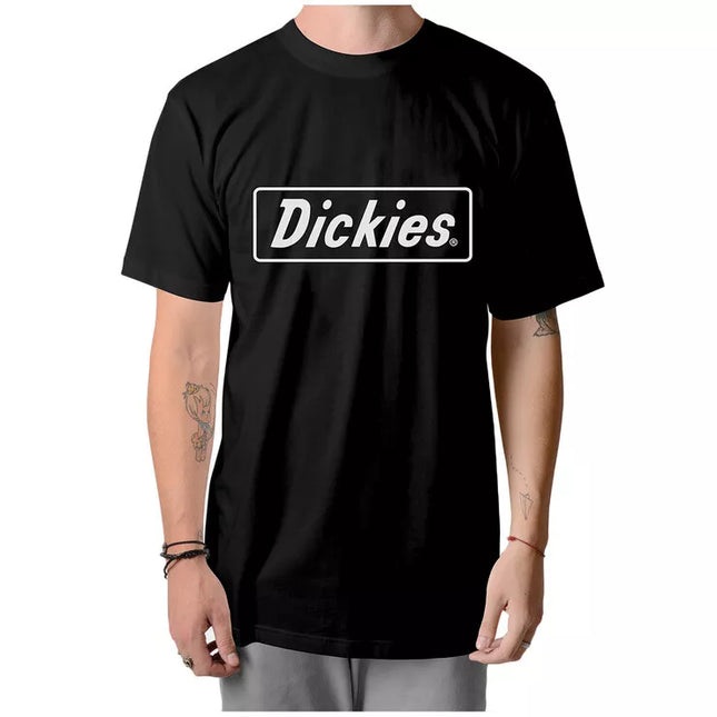 Dickies Mens Logo Graphic Classic Fit T-Shirt Black