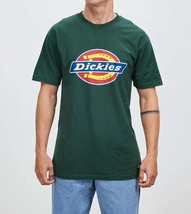 Dickies Men's Short Sleeve Regular Fit Logo Tee T-Shirts - Emerald Green