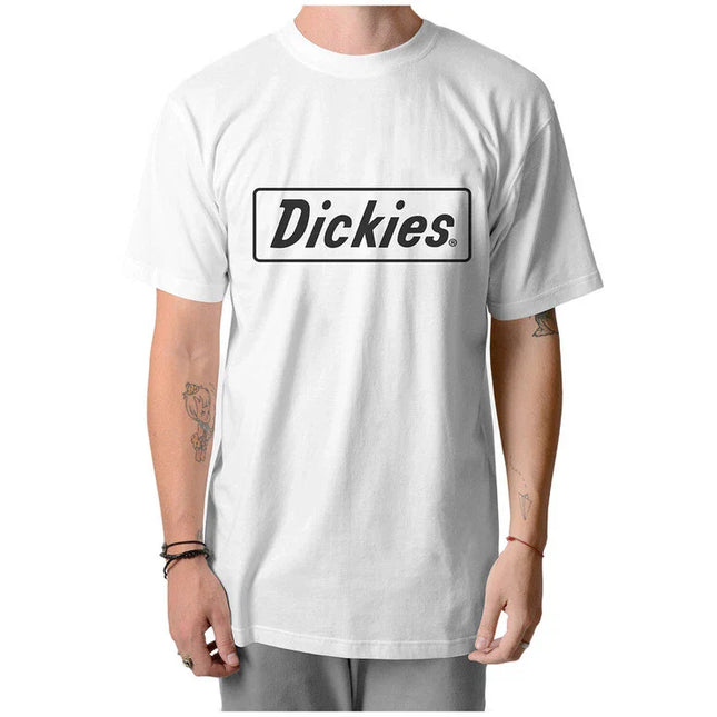 Dickies Mens Logo Graphic Classic Fit T-Shirt White